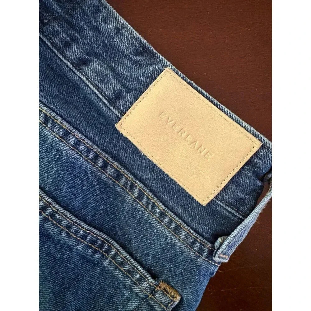 Everlane The Curvy 90s Cheeky Straight High Waist Jean Size 30 Ankle - Picture 4 of 14